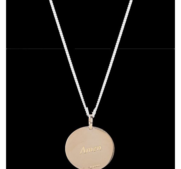 Silver Medium Engraved Lords Prayer