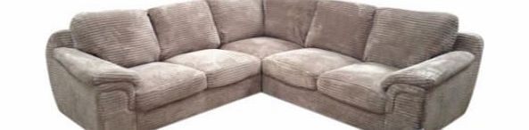 AMY BRAND NEW AMY JUMBO CORD CORNER SOFA IN MOCHA BROWN OR BLACK **FOAM FILLED**