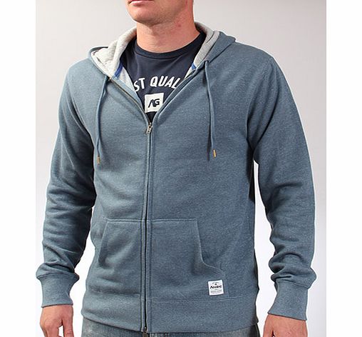 Android Zip hoody - Cadet Blue