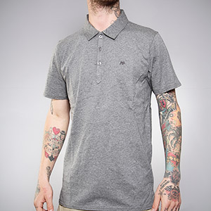 Francis Polo shirt - Drk Heather Grey