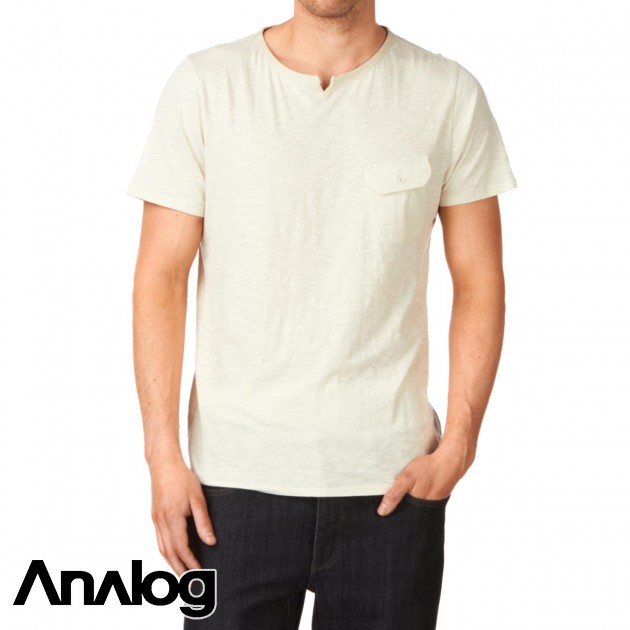 Mens Analog Slash T-Shirt - Cement