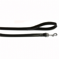 Ancol Hand Sewn Leather Dog Lead Black 1/2