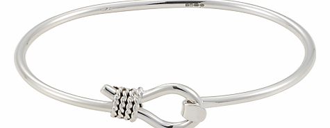 Silver Lasso Loop Bangle