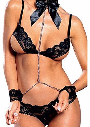 ANDI ROSE Ladies Sexy Lingerie Lace Bikinis Underwear Open Bra Set Babydoll for Women