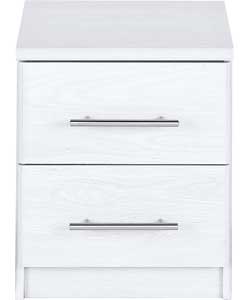 Andorra Bedside Cabinet - White