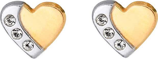 9ct Gold Cubic Zirconia Heart Stud