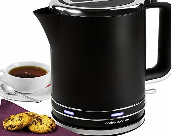 3000W Fast Boil Cordless Kettle In Matt Black With Stylish Blue Indicator Lights, 360Swivel Base And 2 Year Warranty