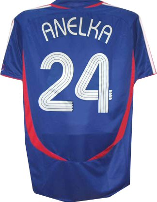 Adidas France home (Anelka 24) 06/07