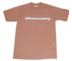 Angry I LOVE HOMECOOKING print reversible t-shirt