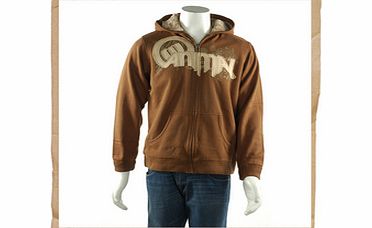 Damone Jnr Zip Hoody Brown