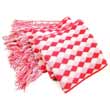 Diamond Knit Scarf - Carmine