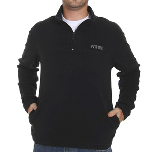 Filbert Zip fleece - Black