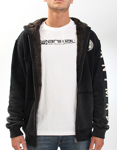 Forcett Sherpa lined zip hoody
