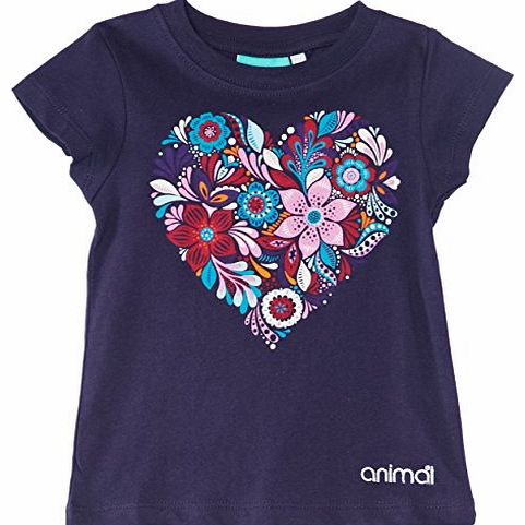 Girls Aditya T-Shirt, Blue (Navy), 13 Years (Manufacturer Size:Large)