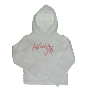 Animal Girls Animal Jr. Troopa Hoody. White