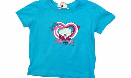 Girls Animal Atra Crew Printed T-Shirt. Horizon