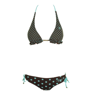 Ladies Animal Bella Bikini. French Roast