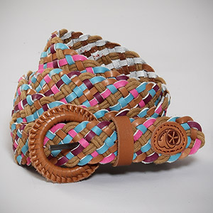 Cave Leather mix belt - Multi Colour