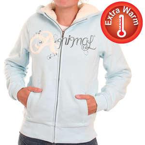 Animal Ladies Jabiro Fleece lined zip hoody -