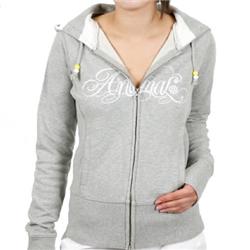 Ladies Jefferson Zip Hoody - Grey Marl