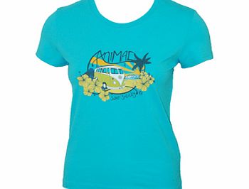 Ladies Animal Abbey VW Crew Printed T-Shirt.