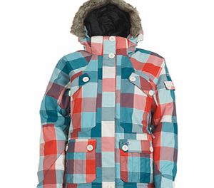 Ladies Animal Balady 10000mm Snow Jacket. Coral
