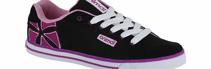 Ladies Animal Nancy Skate / Street Shoe. Black