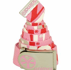 Ladies Animal Quads Corp Web Belt. Pink Carisma