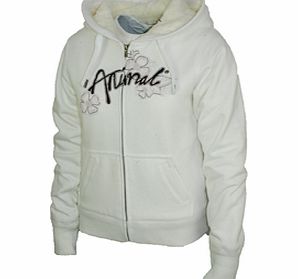 Animal Ladies Ladies Animal Ruden Fur Lined Hoody. White