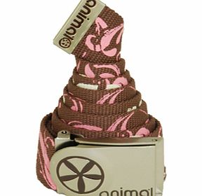 Ladies Animal Soleus Corp Printed Web Belt. Deep