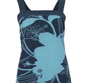 Ladies Animal Tilly Woven Cami. Legion Blue