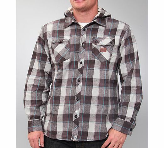 Linwick Hooded flannel shirt