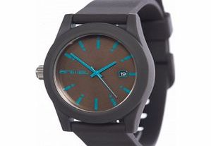 Mens Alva Black Silicone Strap Watch