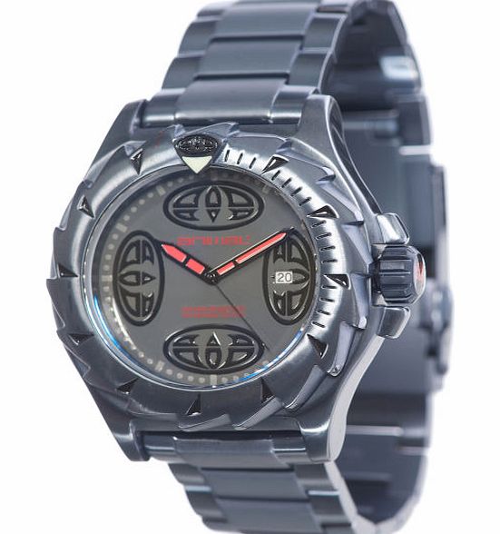 Mens Animal Burns Watch - Charcoal