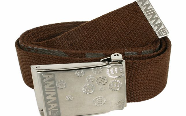 Mens Animal Frontier Web Belt G11 Dark Earth