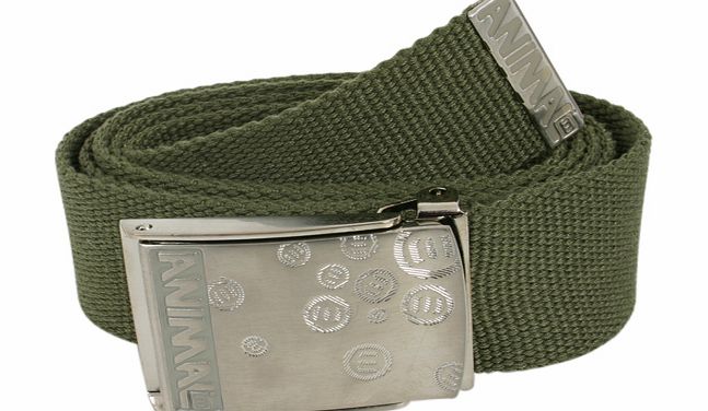 Mens Animal Frontier Web Belt O8c Olive