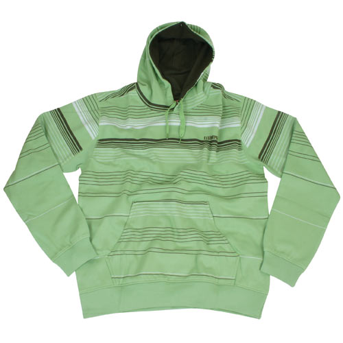 Mens Animal Hawkeye Striped Hoody A49 Sharp Green