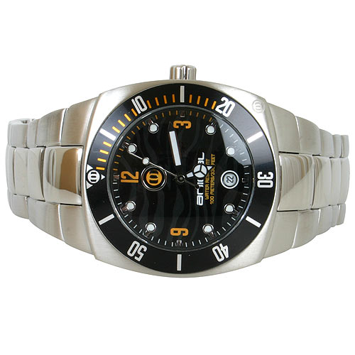 Mens Animal Surf Master Watch - WW970 Seal Black