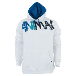 Animal Mens Mens Animal Alver Hoody. White