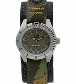 Animal Mens Mens Animal Carver Watch. Olive Black