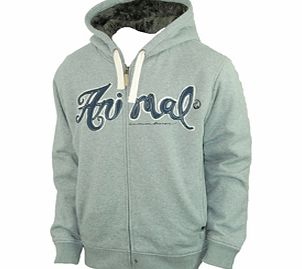 Animal Mens Mens Animal Dime Fur Lined Hoody. Grey Marle