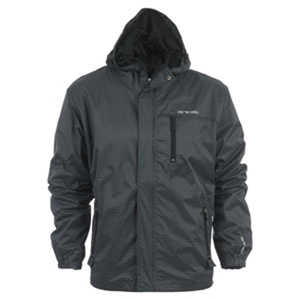 Mens Animal Halton Full Zip Hooded Shell. Black