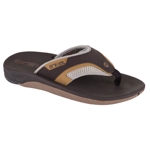 Mens Animal Hooper Flip Flop. Demitasse Brown