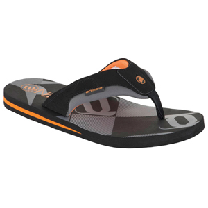 Mens Animal Jekyl All Over Print Flip Flop. Grey