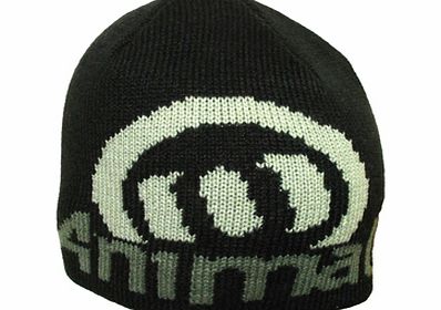 Mens Animal Shaw Beanie. Black