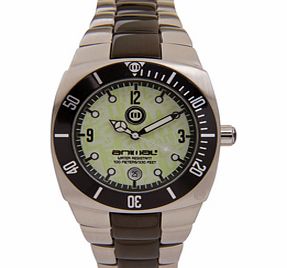 Mens Animal Surf Master Watch. Silver