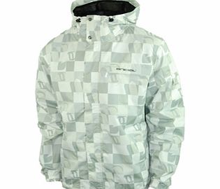 Mens Animal Wahine Full Zip Shell Jacket. White