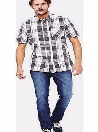 Mens Regular Fit Short Sleeve Check Shirt