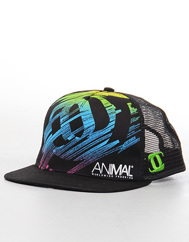 Animal Olley Snapback trucker - Black