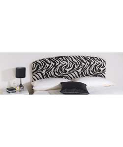 Animal Print Curved Single Headboard